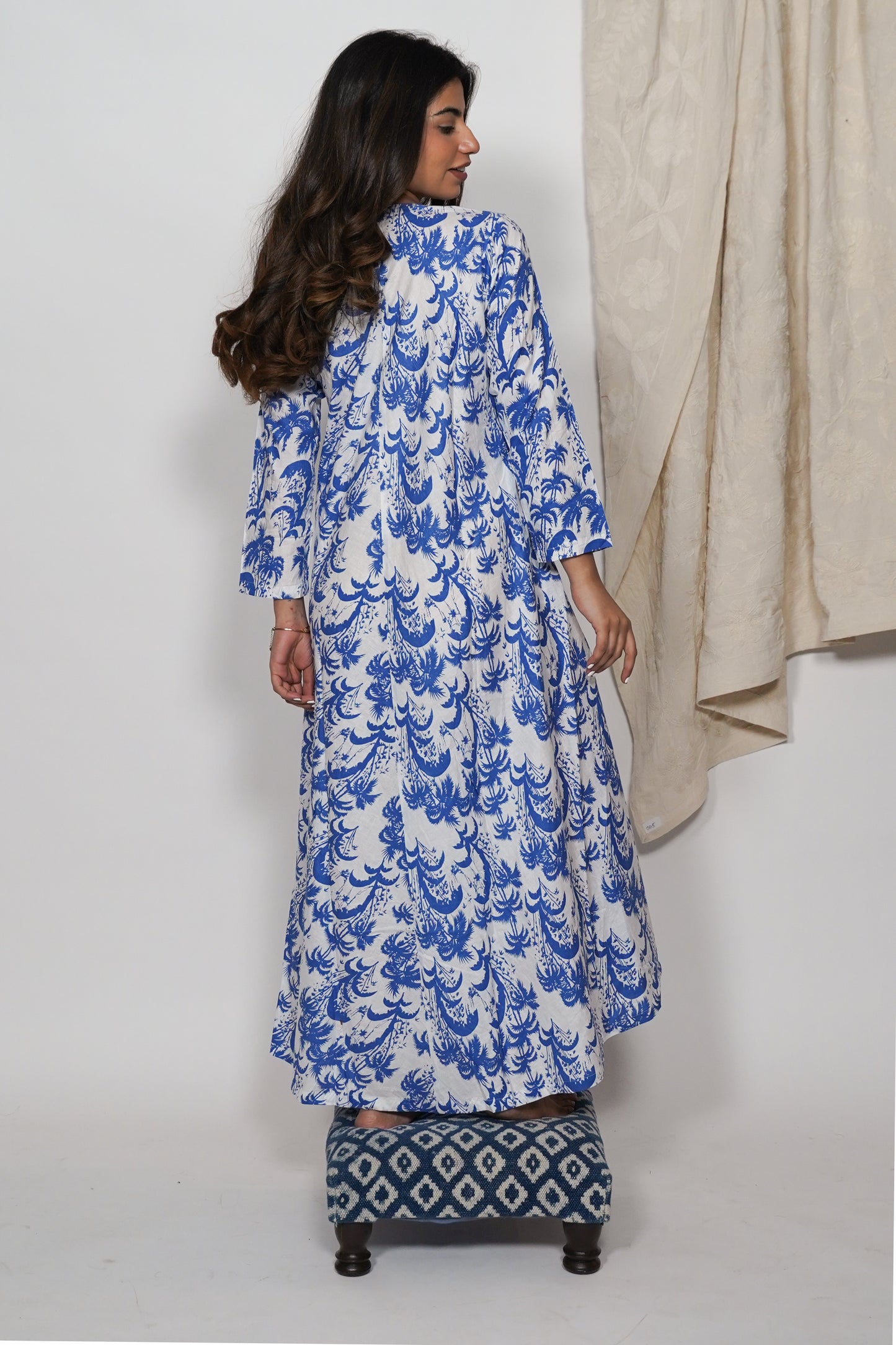 Cotton Dress - Goan Palm