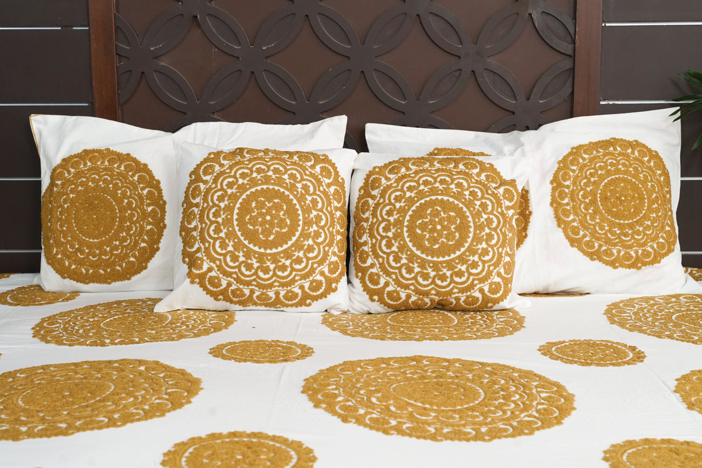 Mandala Suzani Bedcover - Marigold