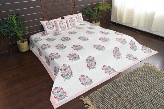 Periyar Cotton Bedspread - Jade Pot