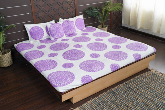 Mandala Suzani Bedcover - Lavender