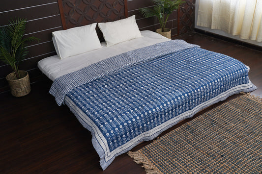 Neela Bagh Block Print Cotton Razai