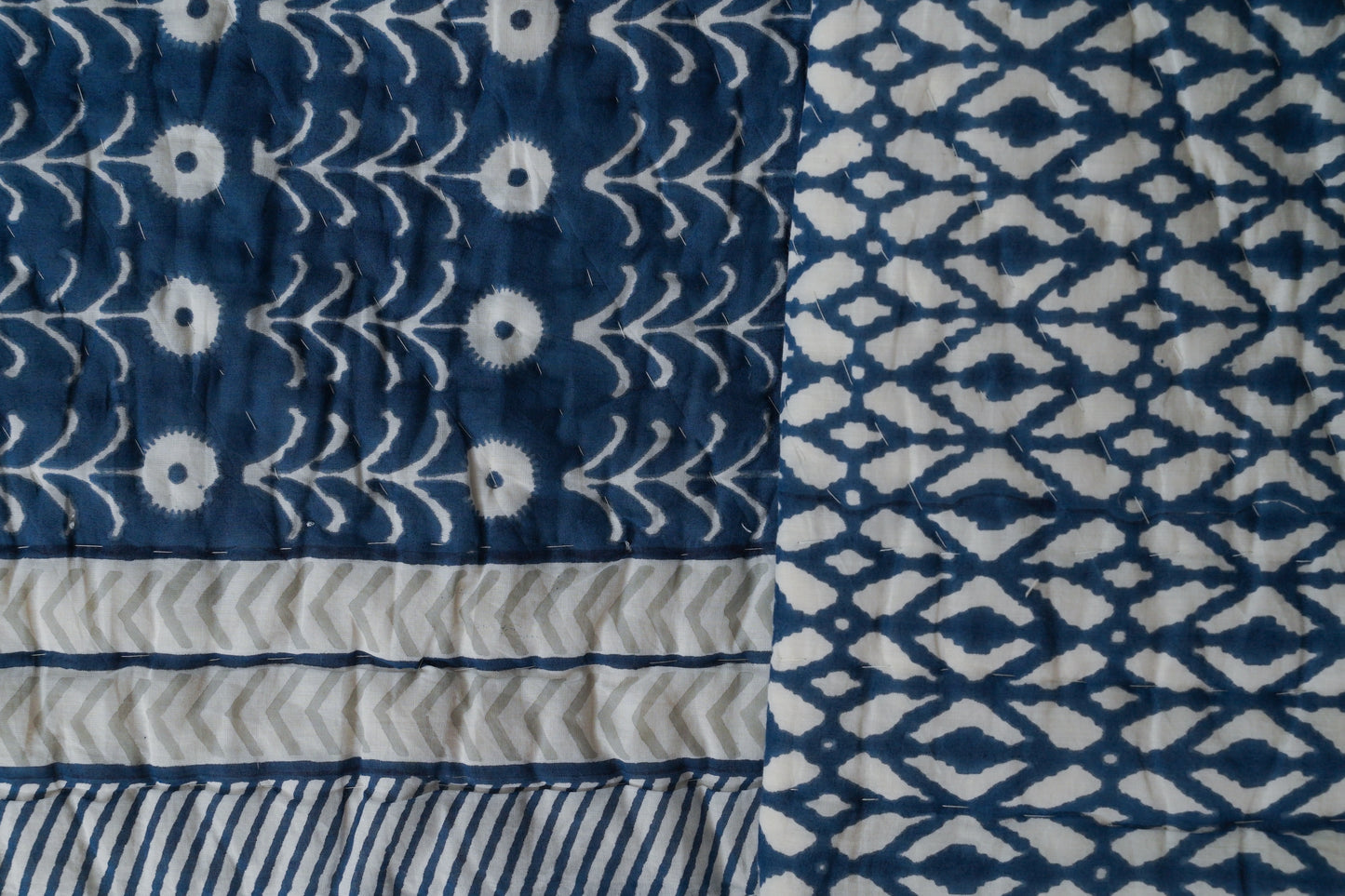 Neela Bagh Block Print Cotton Razai