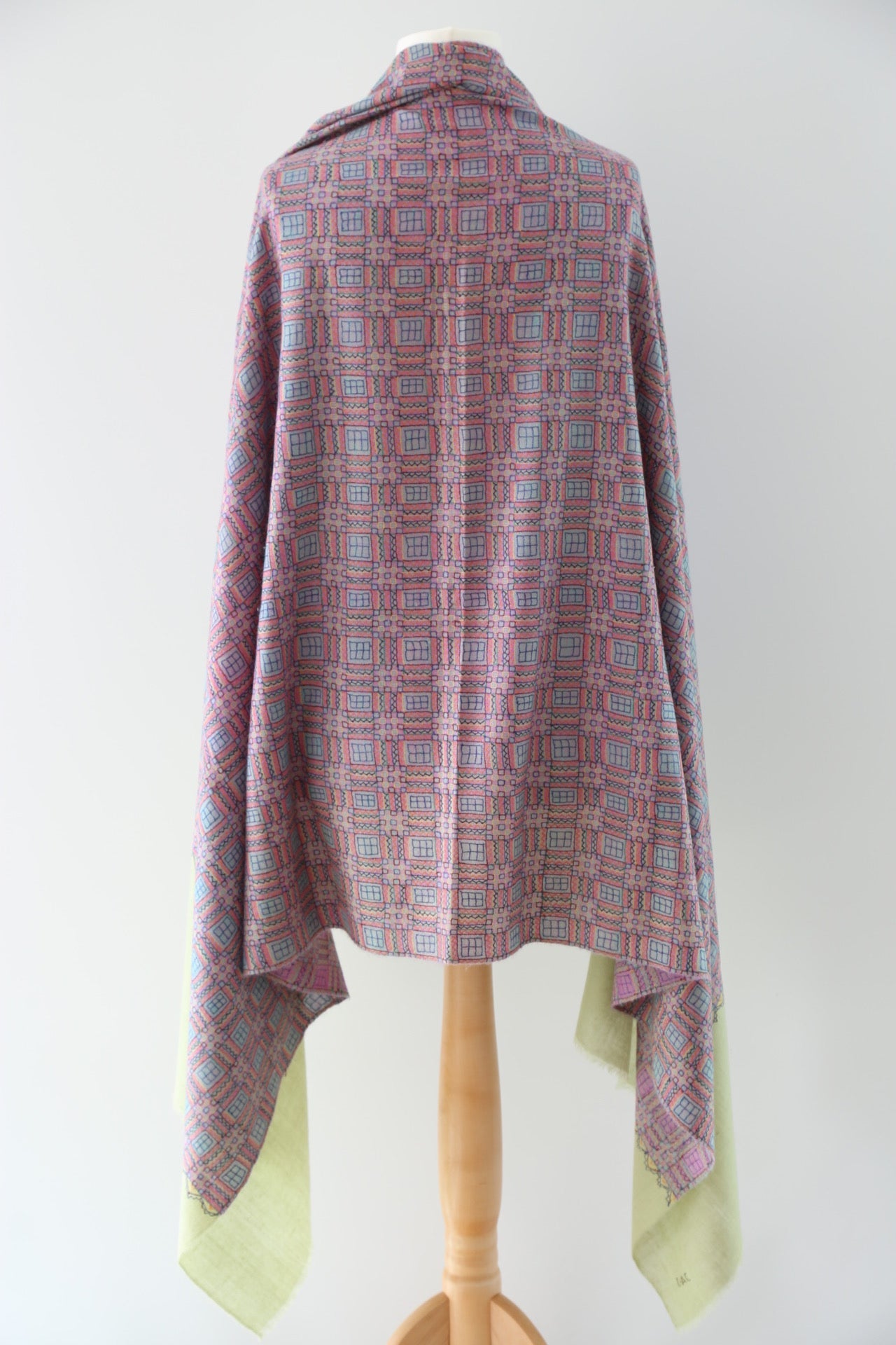 Papier Mache Embroidery Pashmina Shawl 'Symmetry'