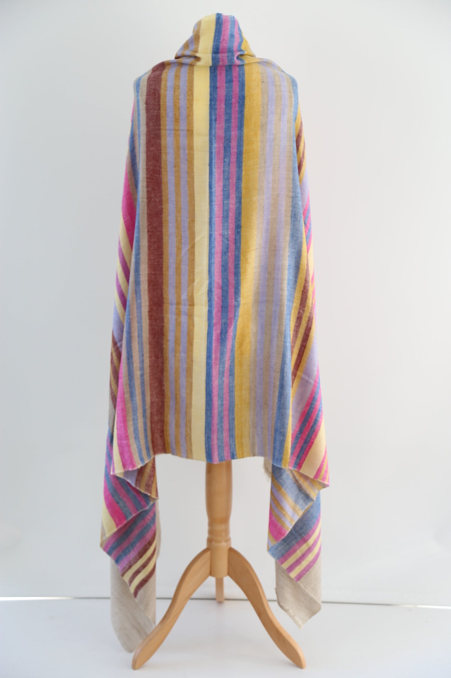 Candy Stripes Handmade Pashmina Shawl